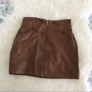 H&M Leather Skirt